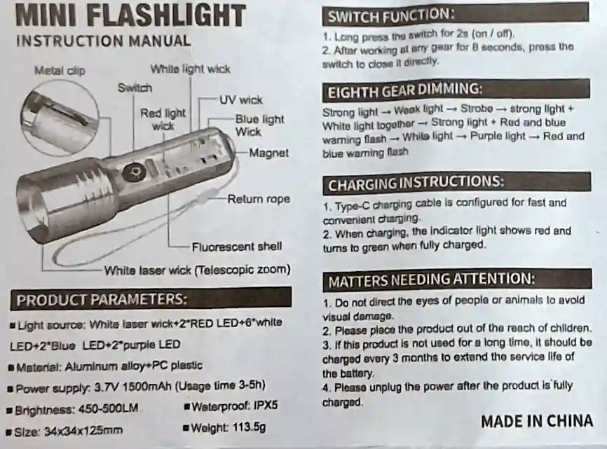 Fakos LED UV 520A epanafortizomenos Type-C
